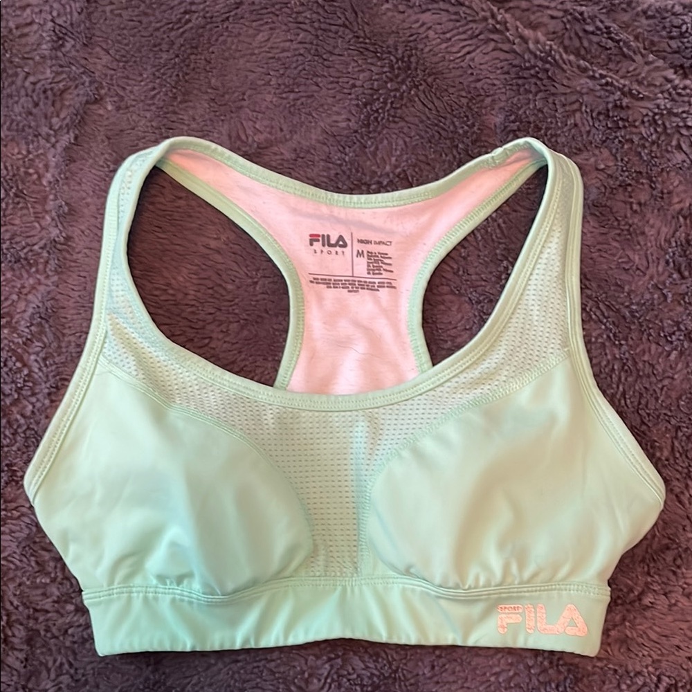 Fila Green Sports Bra for Active Comfort